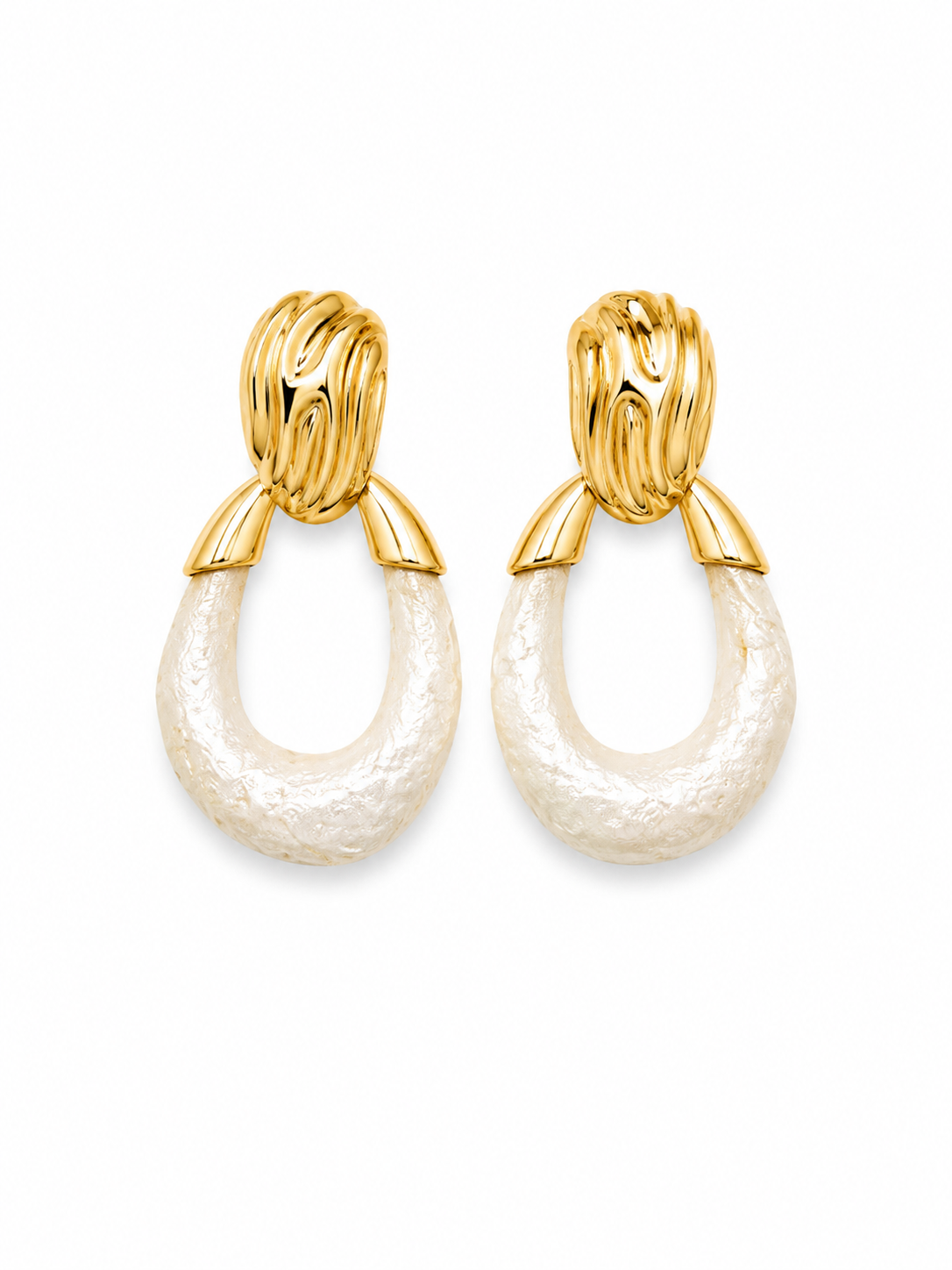 Aretes Perla Celeste
