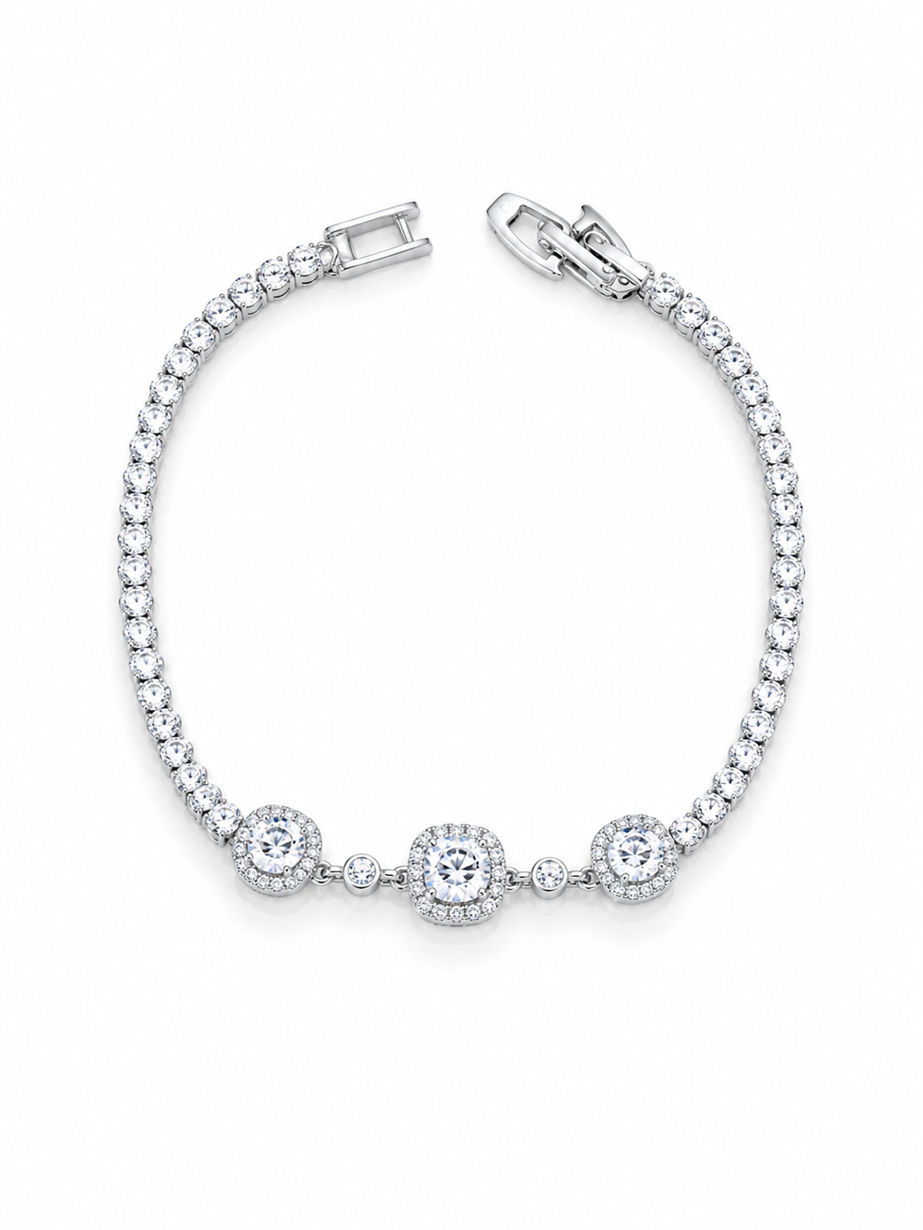 Pulsera Halo Brillante Plata