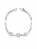 Pulsera Halo Brillante Plata