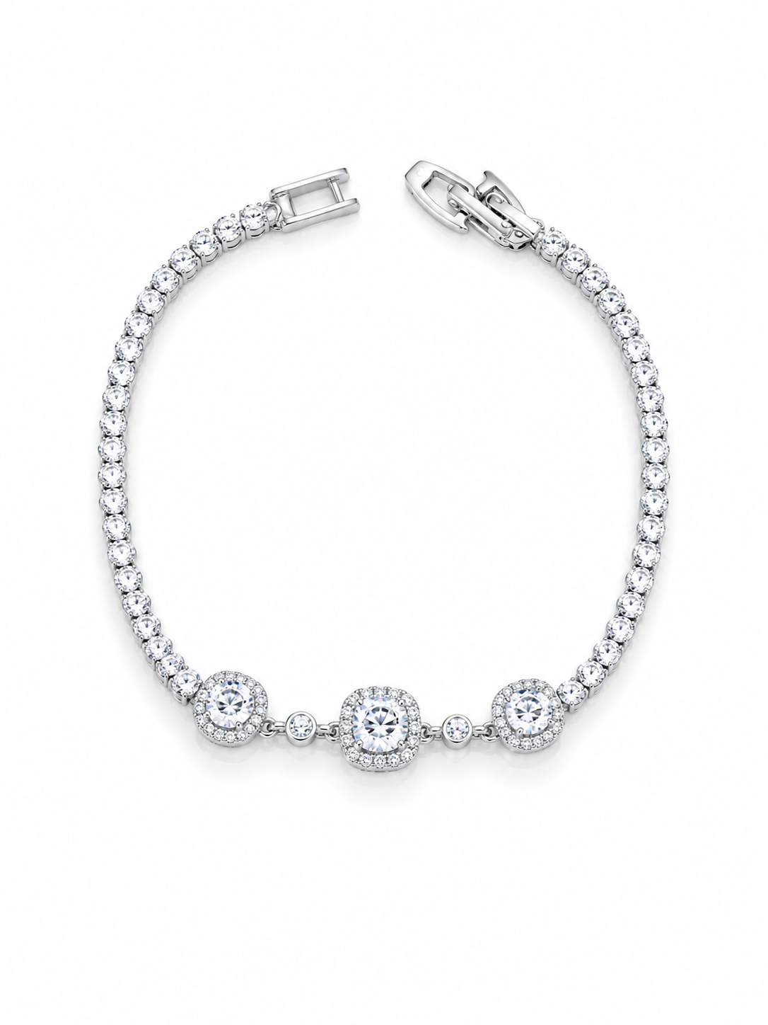 Pulsera Halo Brillante Plata