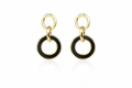 ARETES AROS NEGROS GD
