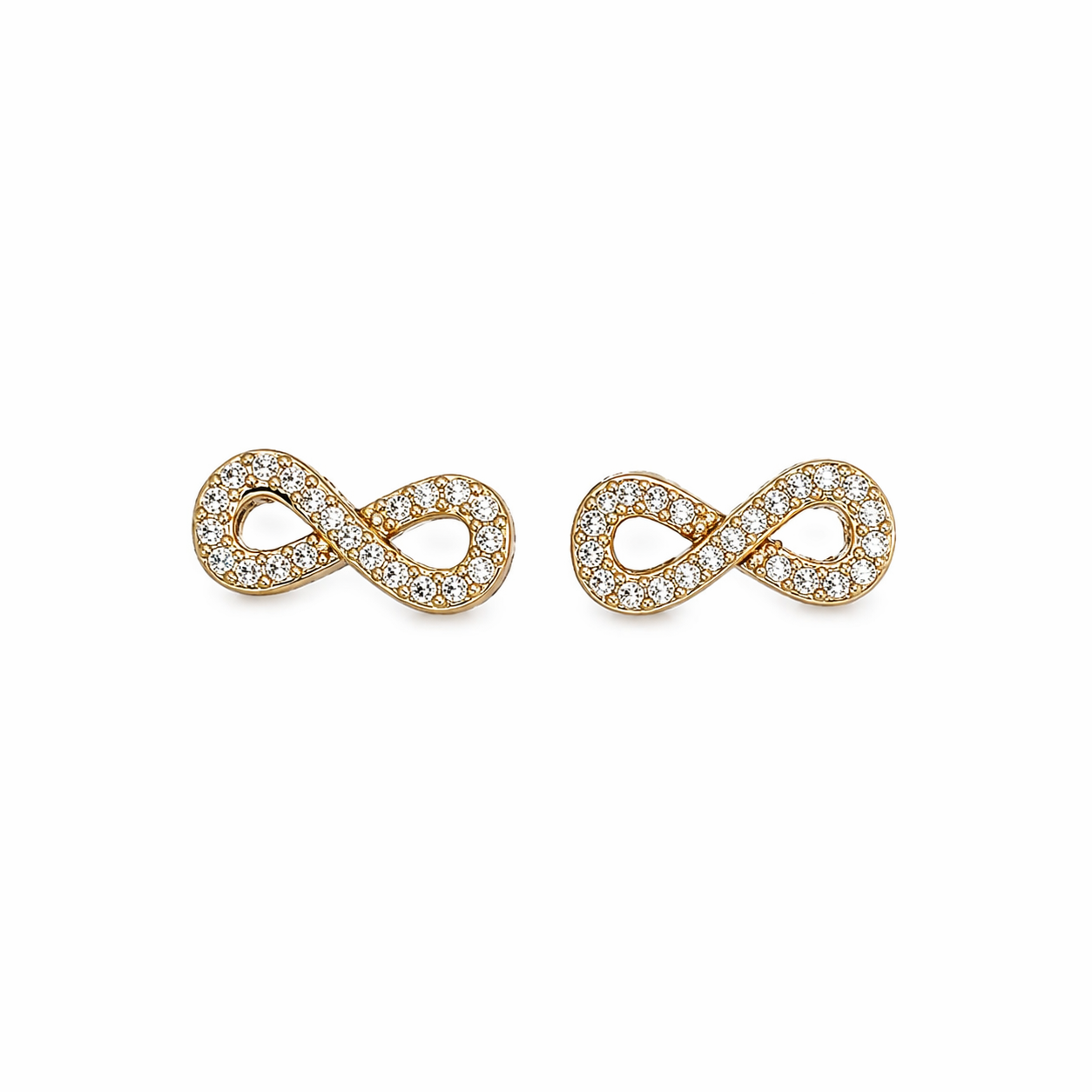 Aretes infinito con zirconias CH