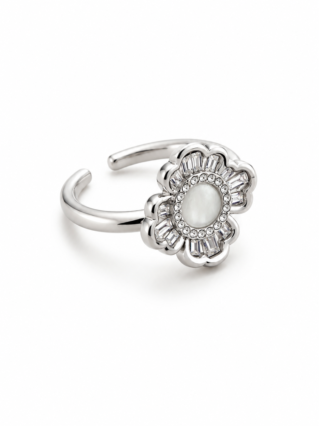 Anillo Flor de Cristal N