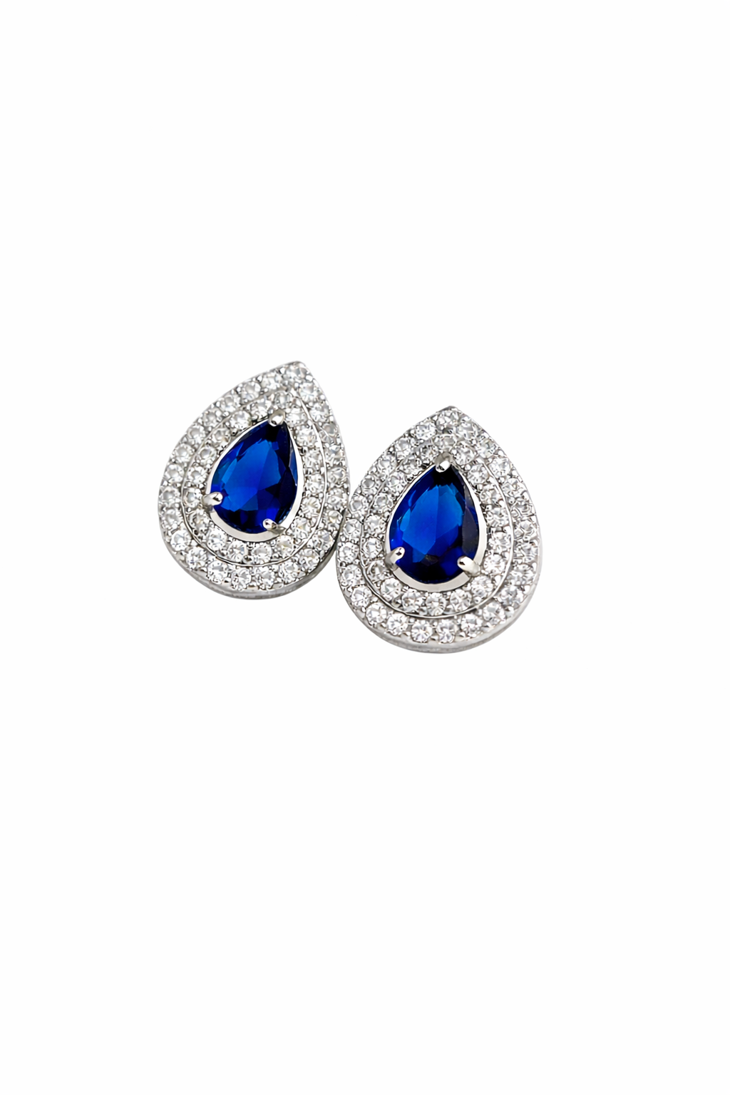 ARETES GOTA ROYAL AZUL