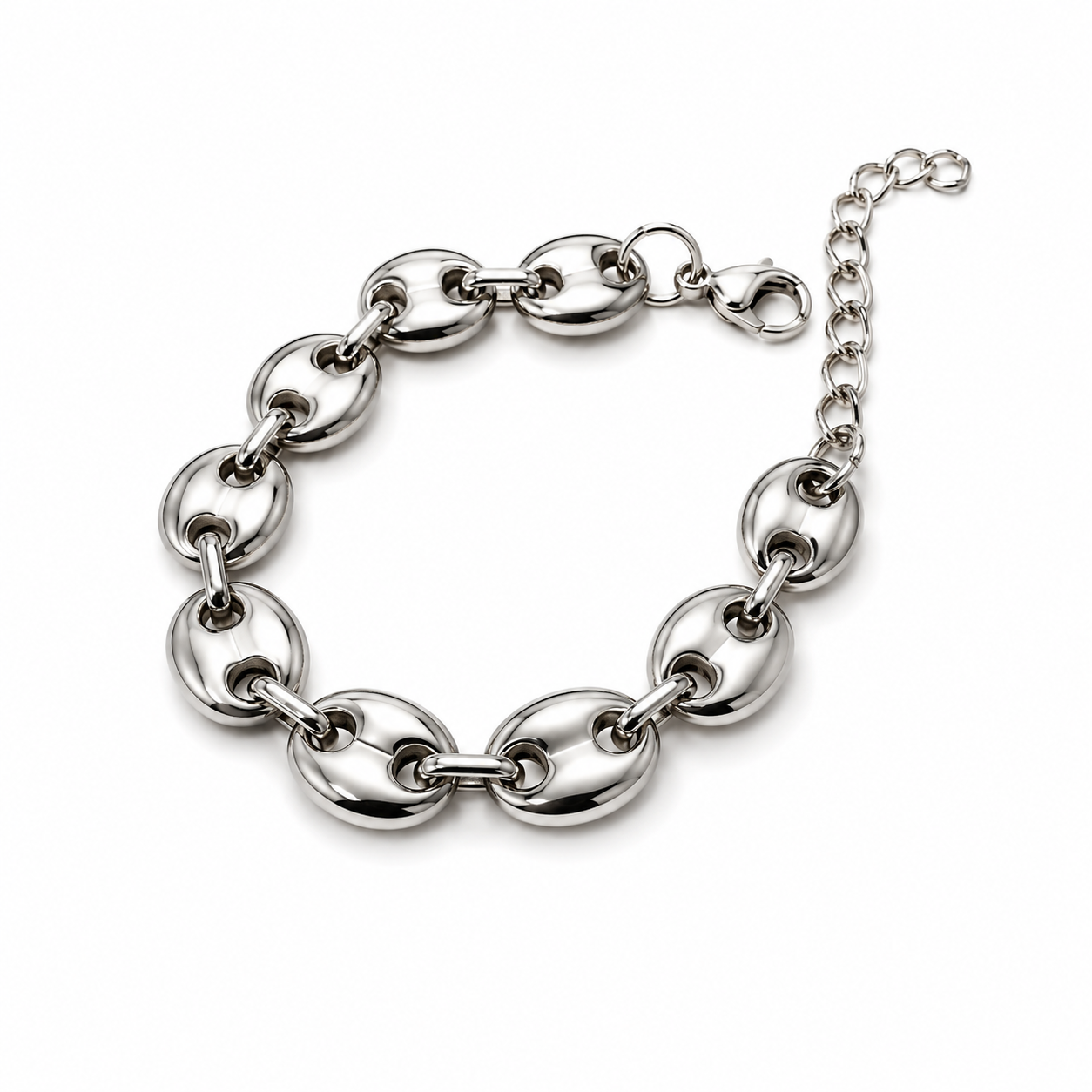 Pulsera Eslabones Bold Plata