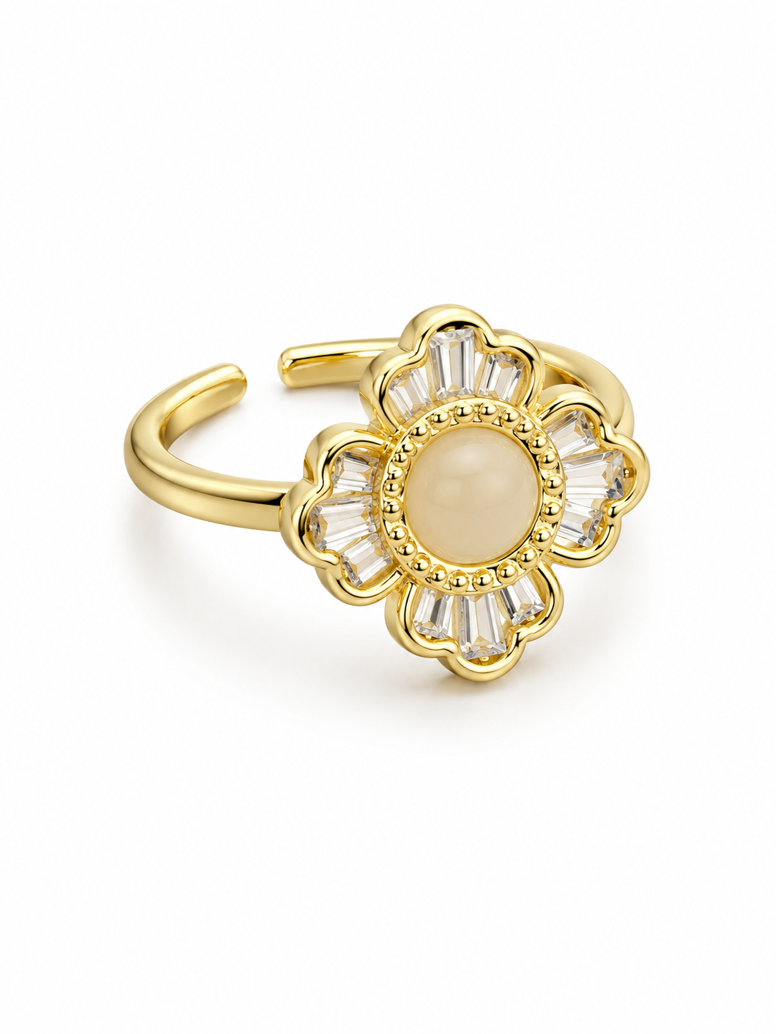 Anillo Flor de Cristal N