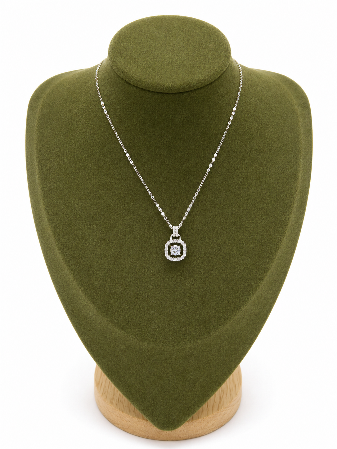 Collar Halo Brillante Plata