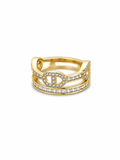 Anillo Glamour Dorado N