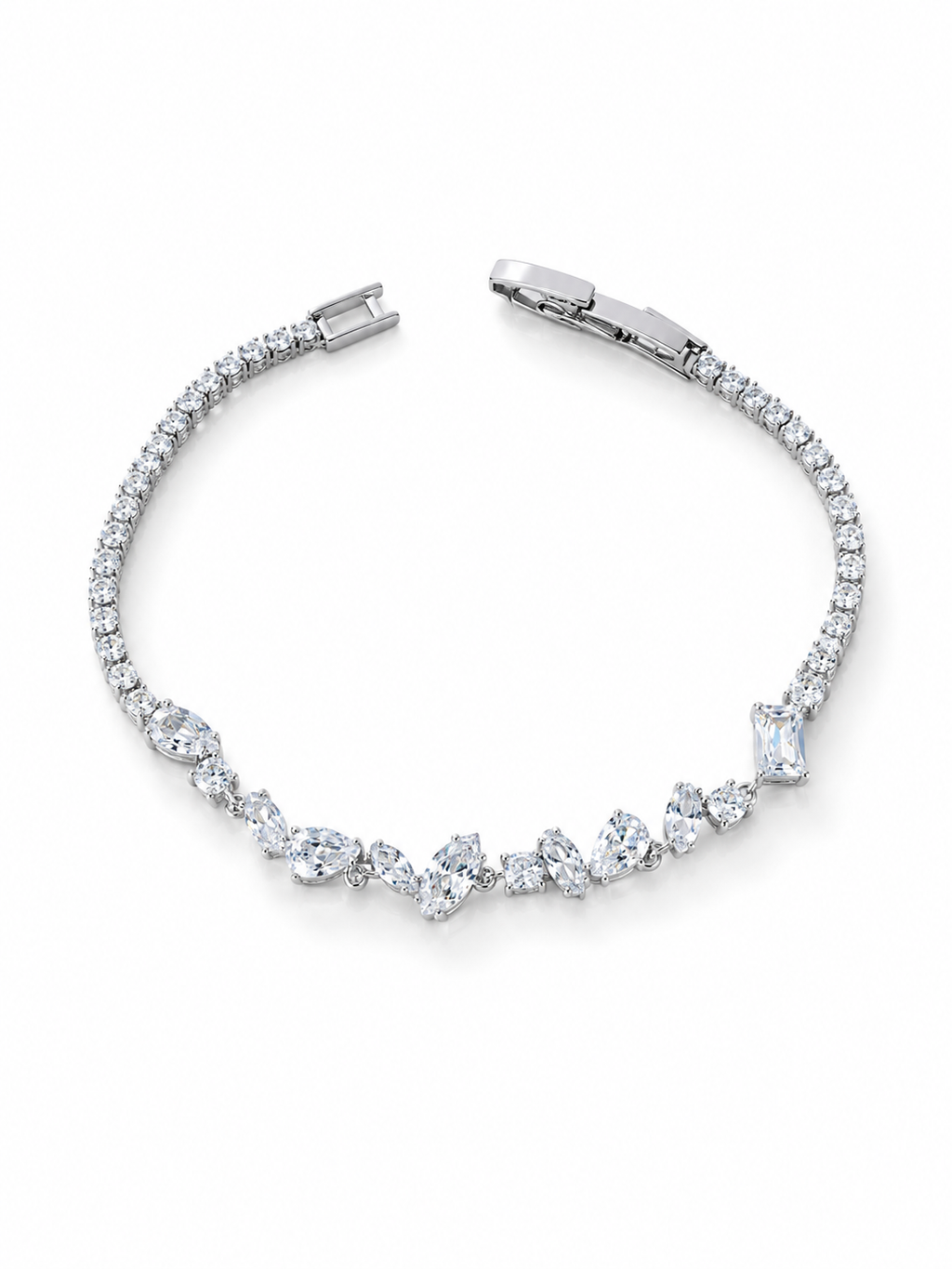 Pulsera Cristal Imperial Plata