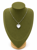 Collar Corazón Nácar Plata