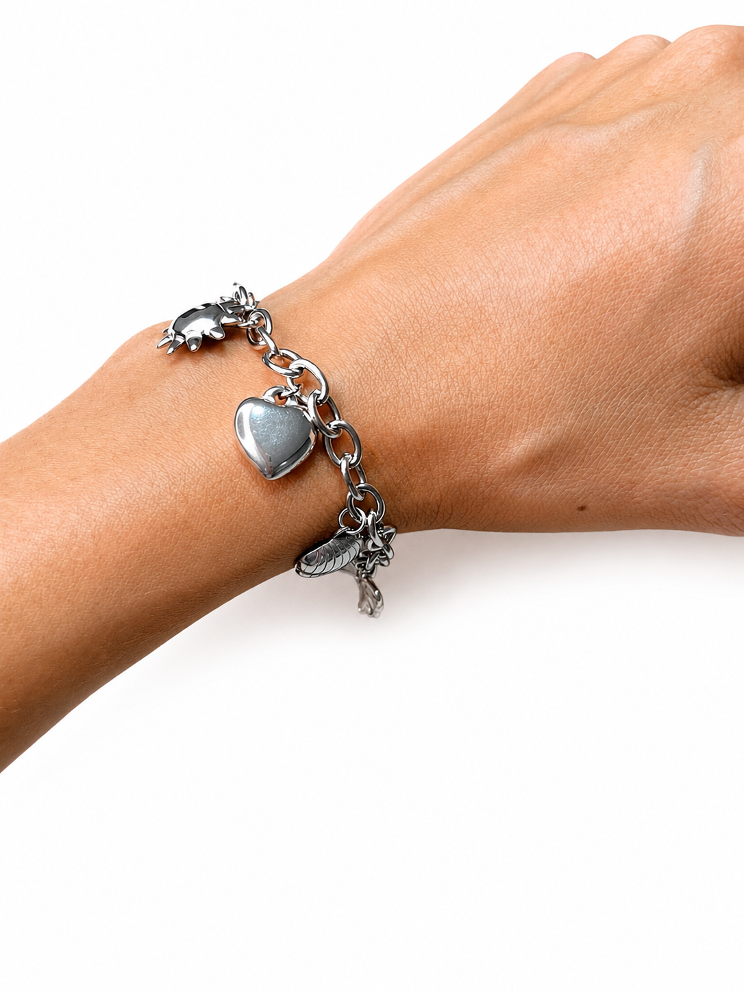 Pulsera Charms Marina Plata