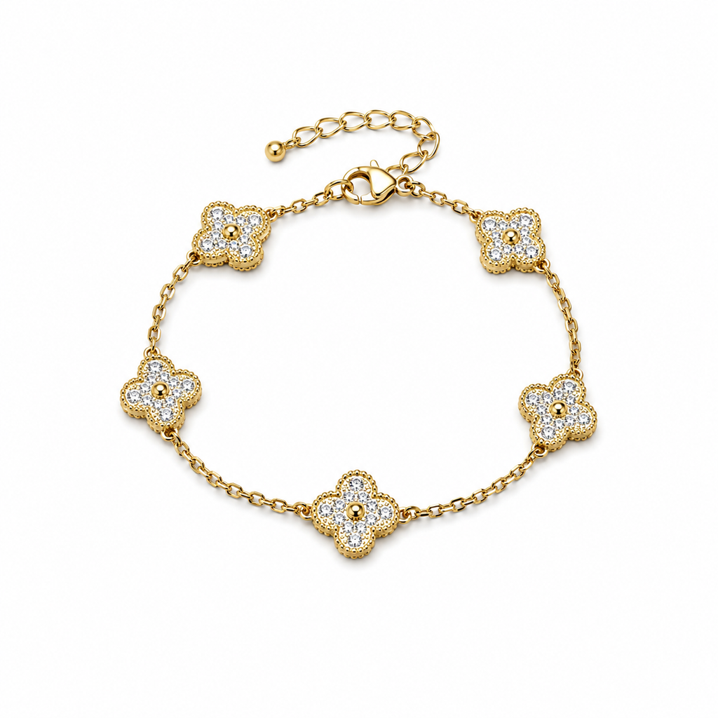 Pulsera Clover Brillante