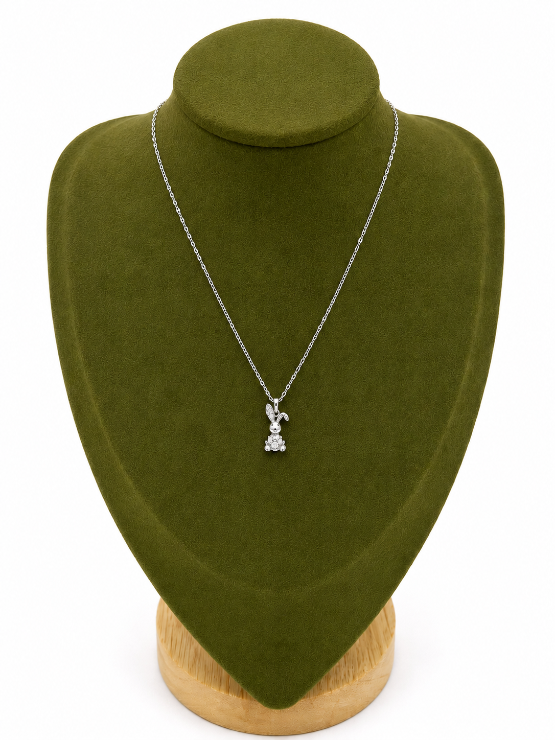 Collar Bunny Sparkle Plata