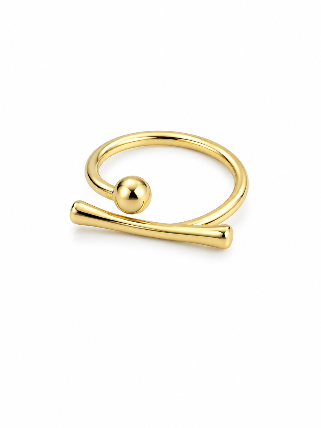 Anillo Equilibrio Dorado N