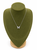 Collar Mariposa Brillante Plata