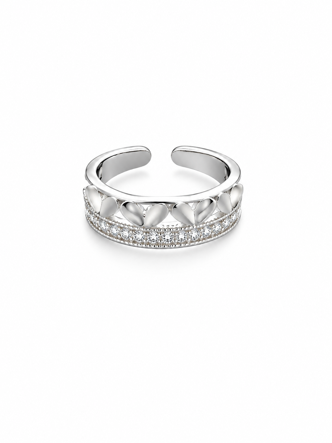 Anillo Corazones Eternos N