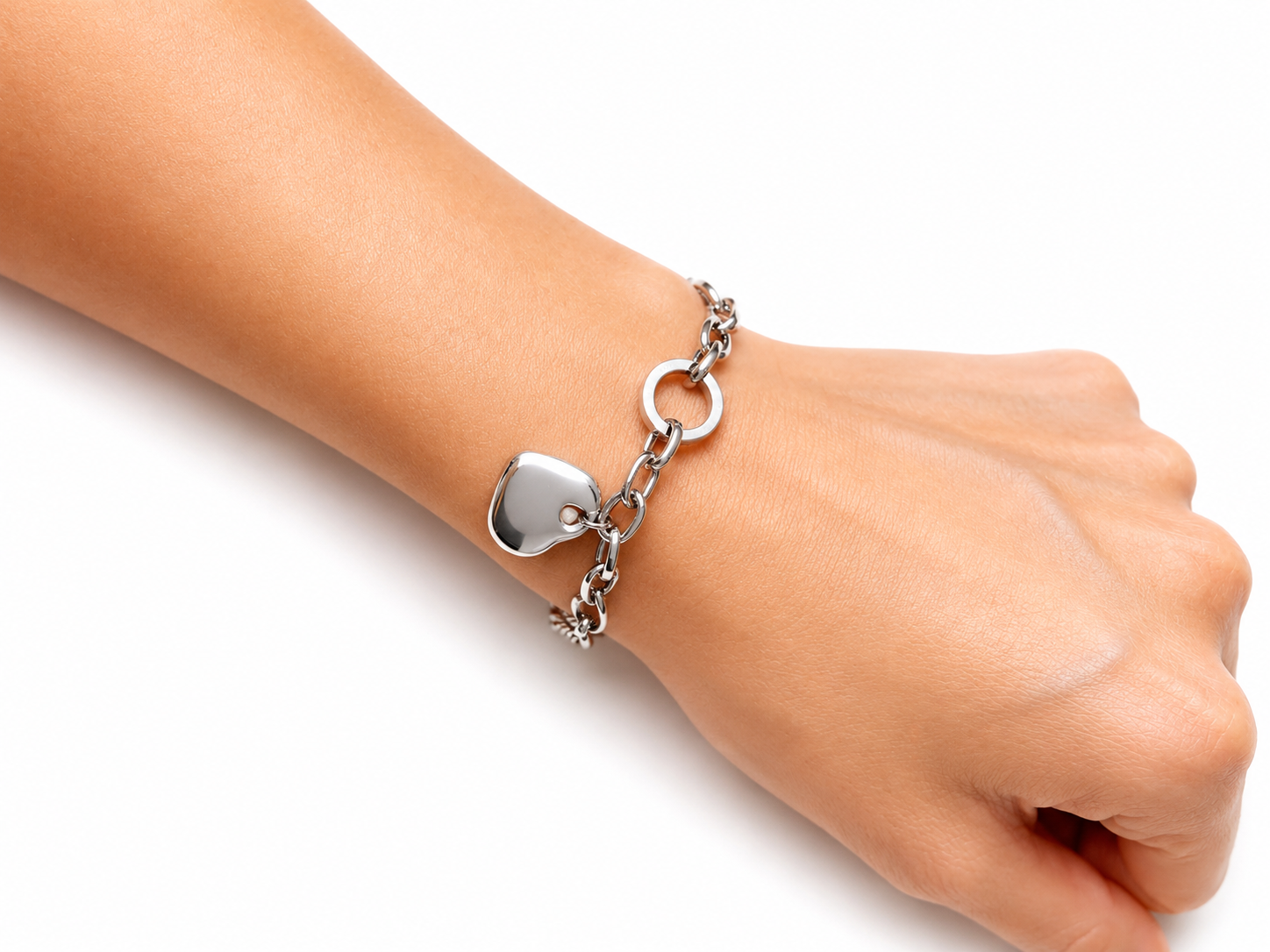 Pulsera Corazón Urban Plata