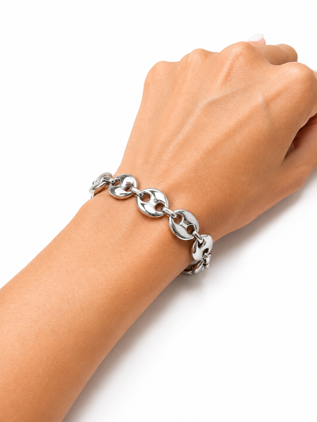 Pulsera Eslabones Bold Plata