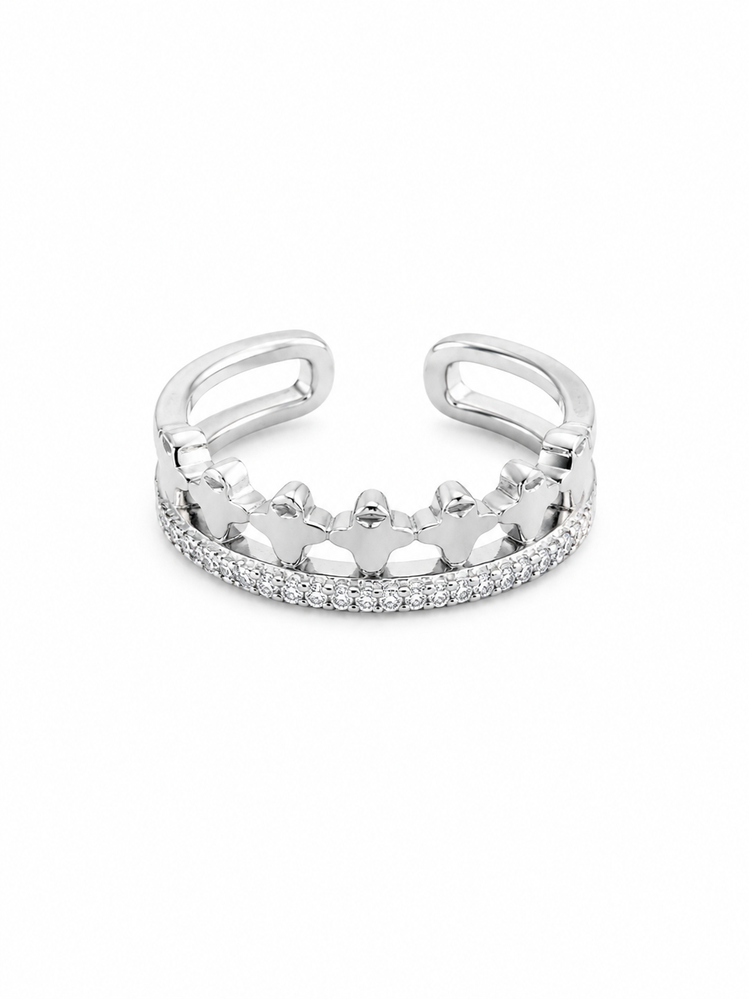 Anillo Corona de Mariposas  N