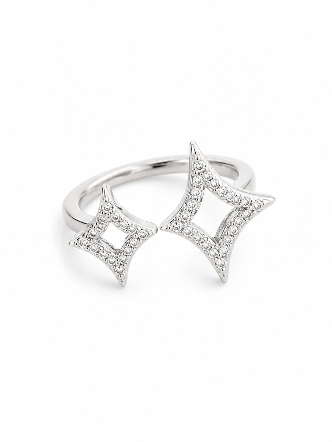 Anillo Estrella Doble N