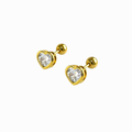 ARETES BROQUEL CORAZÓN