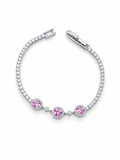 Pulsera Rosé Halo Plata