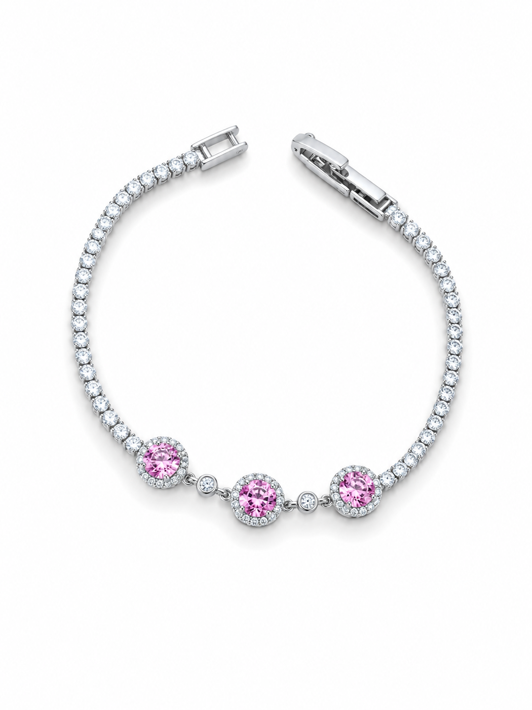 Pulsera Rosé Halo Plata