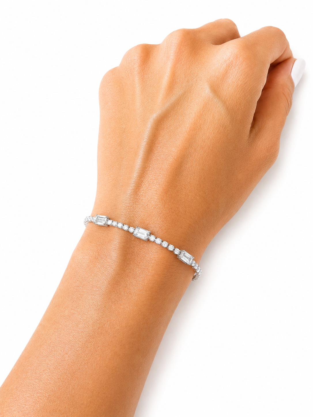 Pulsera Radiant Baguette Plata