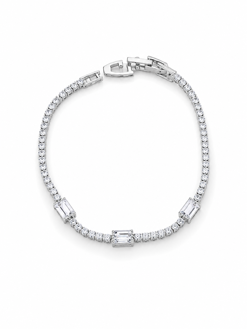 Pulsera Radiant Baguette Plata