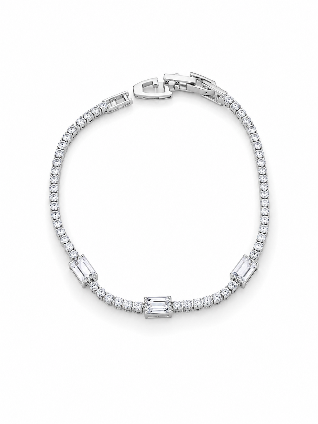 Pulsera Radiant Baguette Plata