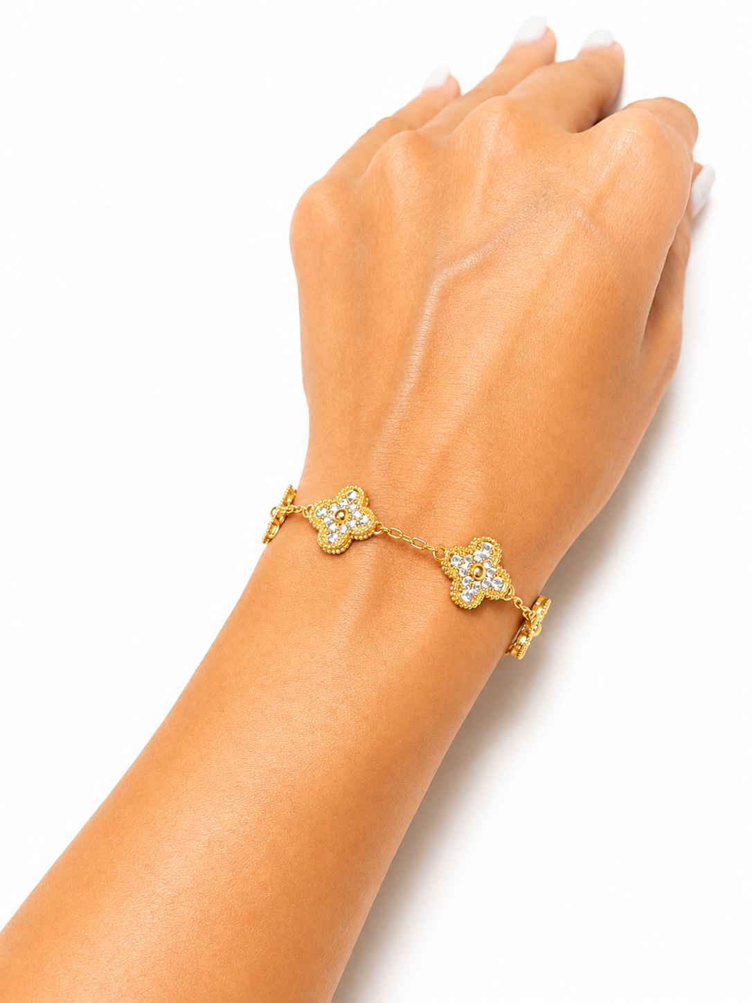 Pulsera Clover Brillante