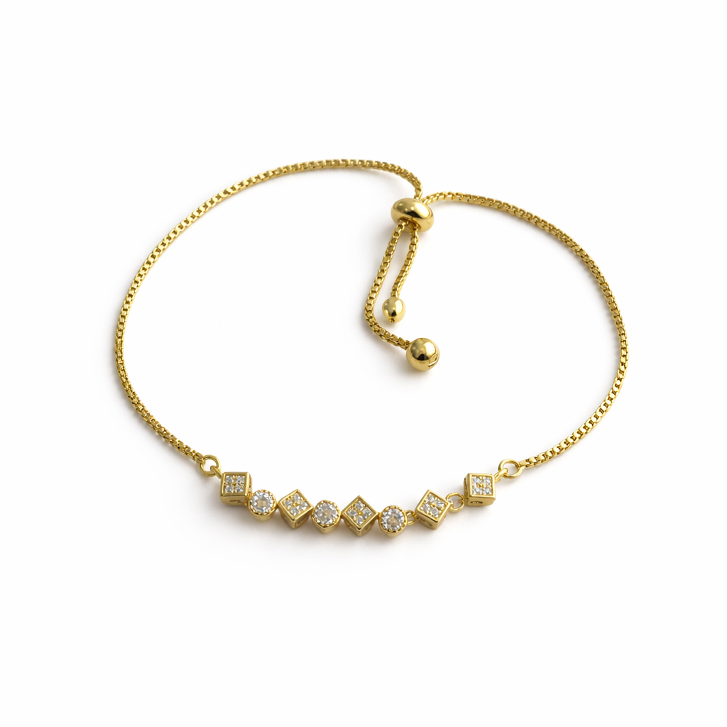 PULSERA GEOMETRICA BRILLANTE