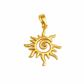 Dije Sol Espiral Dorado M