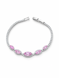 Pulsera Rosa Royale Plata