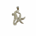 Dije Caballito de Mar y Estrella Perla M