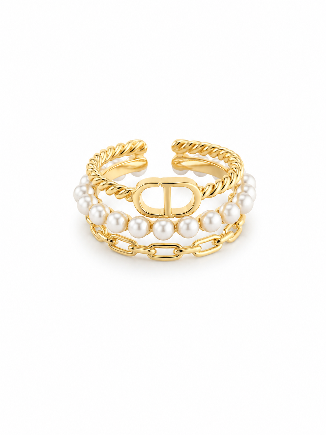 Anillo Trilogía de Perlas N